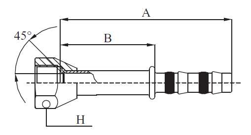 HEMBRA RECTA SAE 45º C42610